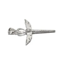 Amuleto Colgante Plata Ley 925m unisex 30 mm. Ankh Egipcio Cruz Vida