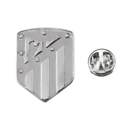 Atlético de Madrid Pin Plata Ley 925m hombre 18 mm. escudo brillo mat