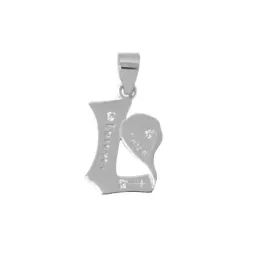 Enamorados Colgante Doble Plata Ley 925m unisex 17 mm. dos colgantes