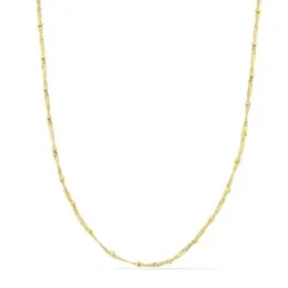 Cadena Oro 18k unisex 40 cm. maciza singapur 1.2 mm. combinada bolas