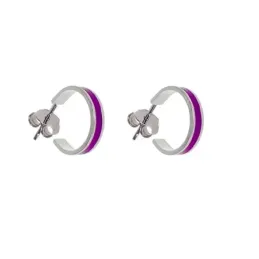Pendientes aros plata Ley 925m mujer 11 mm. eliege color esmaltados a