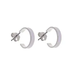 Pendientes aros plata Ley 925m mujer 11 mm. eliege color esmaltados a