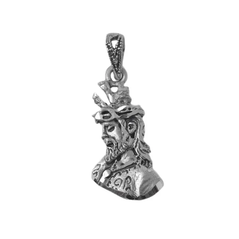 Cristo de los Gitanos colgante plata Ley 925m unisex 19 mm. detalles