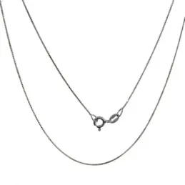 Cadena Plata Ley 925m rodiada 45 cm. modelo veneciana cierre reasa