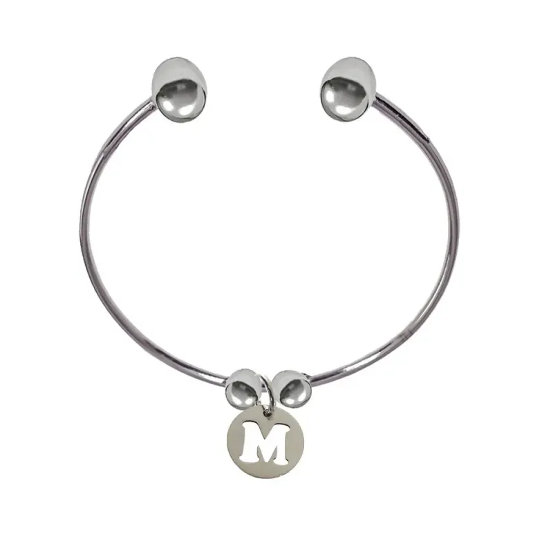 Pulsera Plata Ley 925m mujer 66 mm. tubo 2.6 mm. Colección INICIAL 10