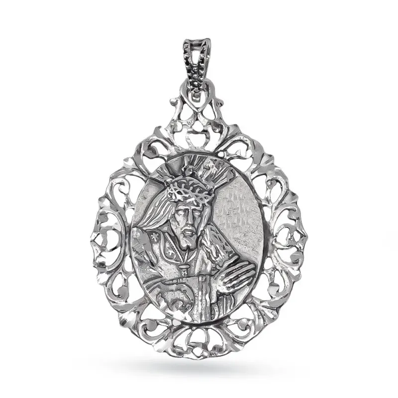 Nuestro Padre Jesús Nazareno Palma del Río Medalla Plata Ley 925m mac