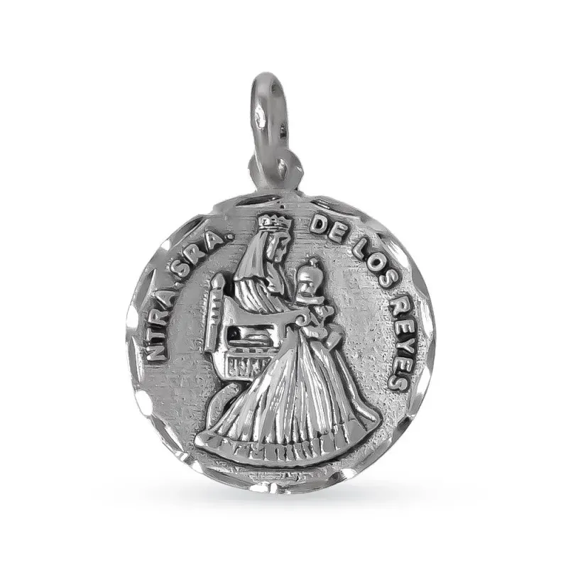 Virgen de los Reyes Patrona de Sevilla Medalla en Plata de Ley 925m m