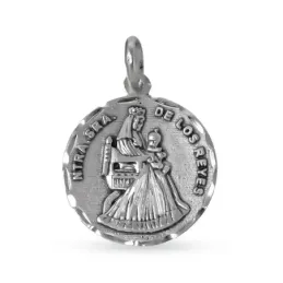 Virgen de los Reyes Patrona Sevilla Medalla Plata Ley 925m maciza de