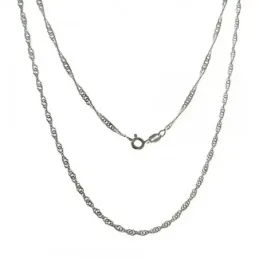Cadena plata ley 925m lisa 50cm. singapur 0.35mm. [AB0409]