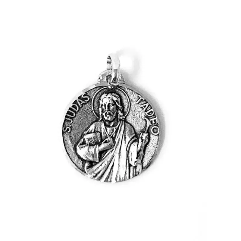 Colgante plata Ley 925m San Judas Tadeo medalla [AB5163GR]