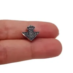 Real Betis escudo charm icono plata Ley 925m 12mm. tallado trasera ta