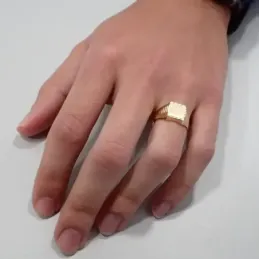 Sello oro 18k cadete tallado [AA0414]