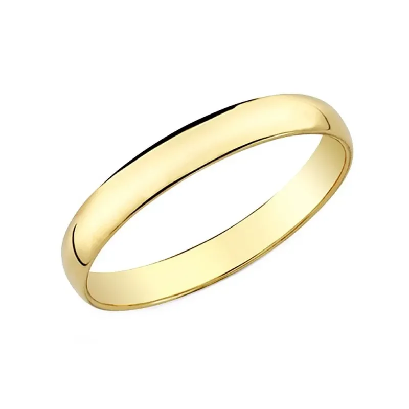 Alianza oro 9k lisa 3mm. [AA0689GR]