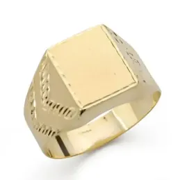 Sello oro 18k caballero tallado [AA0418]