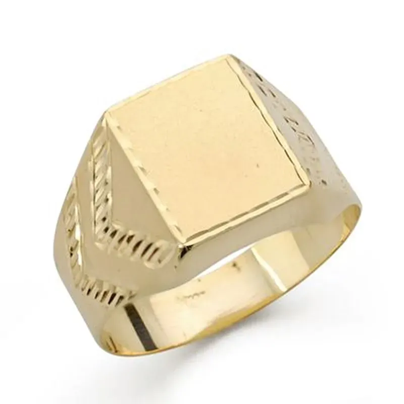 Sello oro 18k caballero tallado [AA0418]