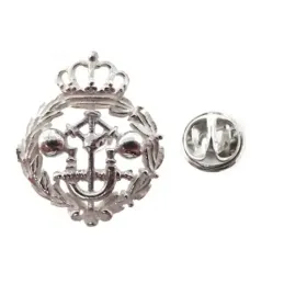 Insignia profesional Ingeniero Industrial Superior escudo plata Ley 9