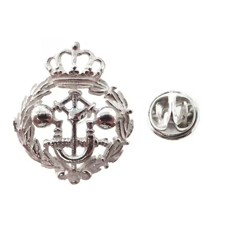Insignia profesional Ingeniero Industrial Superior escudo plata Ley 9