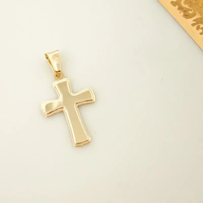 Cruz oro 18k nácar 18mm. [AB2908]