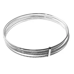 Pulsera plata Ley 925m semanario aros lisos reliados [AC0346]