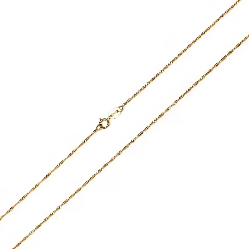 Cadena oro 18k maciza singapur 50 cm. 1 mm. 1.25 grs. [9509]