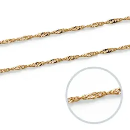 Cadena oro 18k maciza singapur 50 cm. 1 mm. 1.25 grs. [9509]