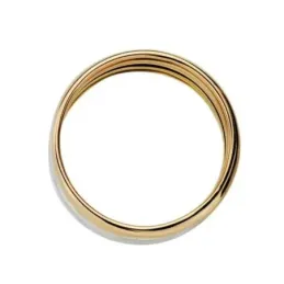 Sortija oro 18k tricolor aros lisos  [AA1943]