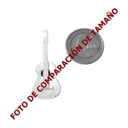 Colgante plata ley 925m guitarra española 42mm. [AB0499]