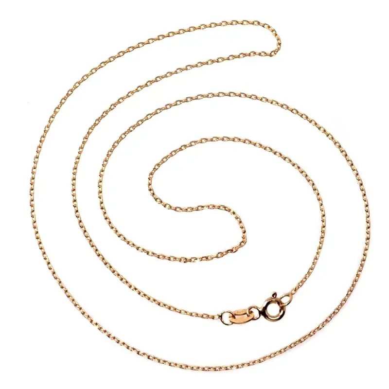 Cadena oro 18k 50cm. forzada 1mm. [AB0711]
