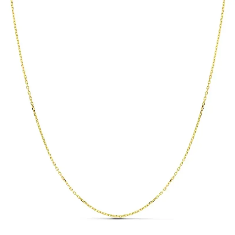 Cadena oro 18k 50cm. forzada 1mm. [AB0711]