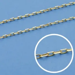 Cadena oro 18k 50cm. forzada 1mm. [AB0711]