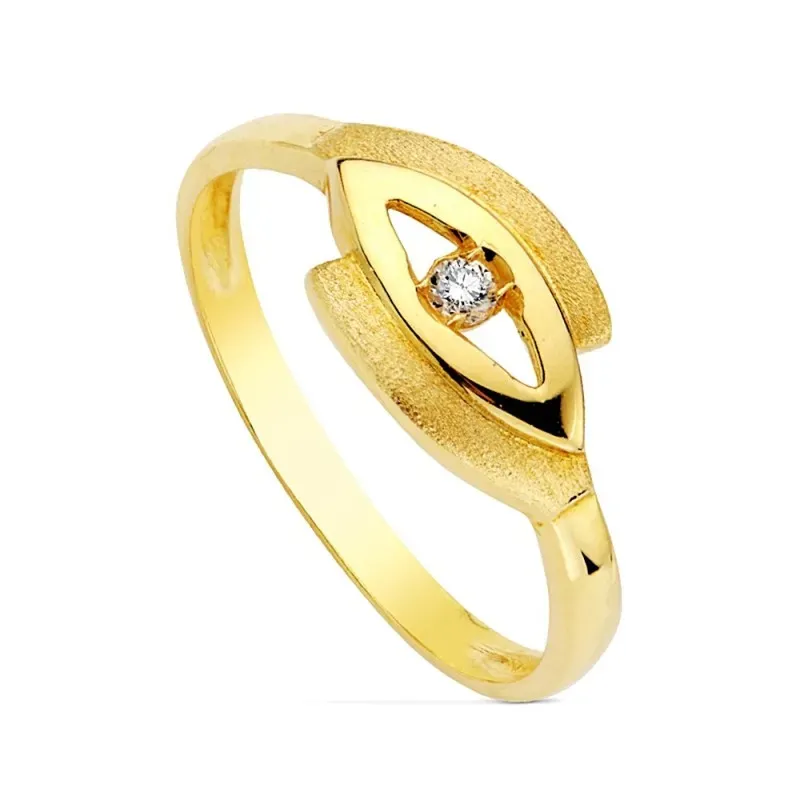 Sortija oro 18k circonitas ovalado [AB1770]