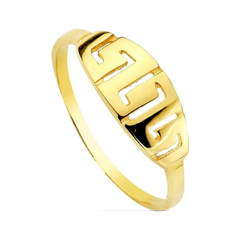Sortija oro 18k greca [AB1772]