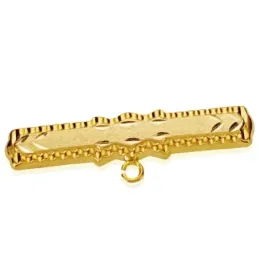Alfiler oro 18k tallado 30mm. [AB2859]