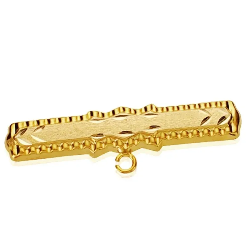 Alfiler oro 18k tallado 30mm. [AB2859]