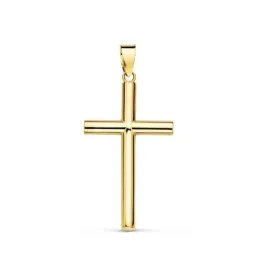 Cruz oro 18k palo liso 25mm. [AB2893]