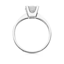 Solitario oro blanco 18k circonita [AB3047]