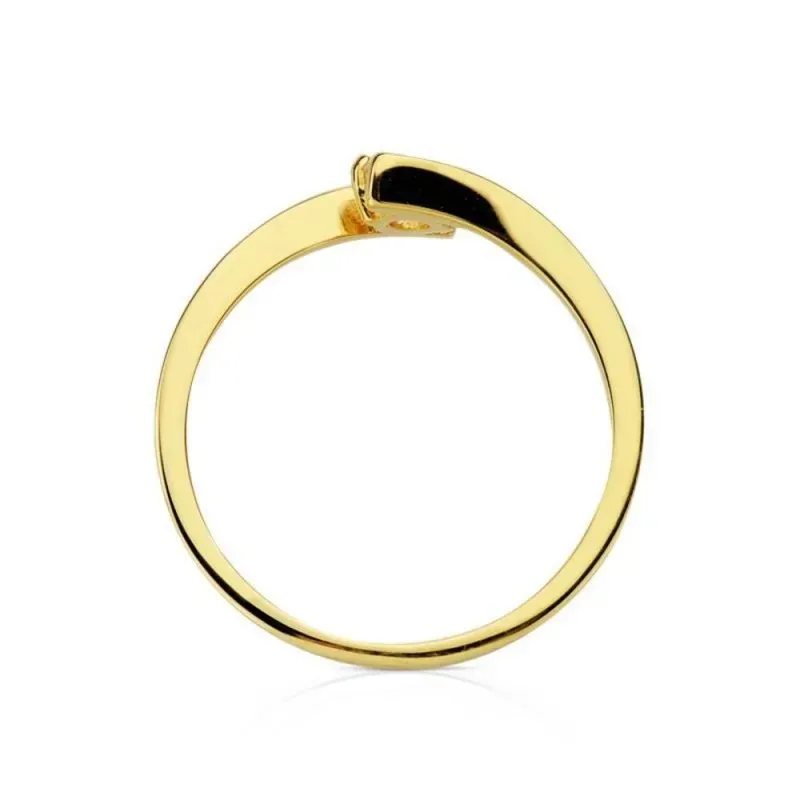 Solitario oro 18k circonita [AB3053]