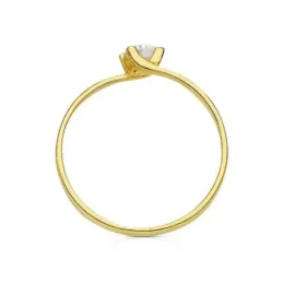 Solitario oro 18k circonita [AB3055]