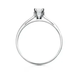 Solitario oro blanco 18k circonita [AB3058]