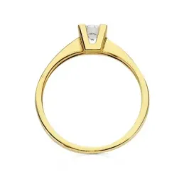 Solitario oro 18k circonita [AB3059]