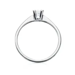 Solitario oro blanco 18k circonita [AB3060]