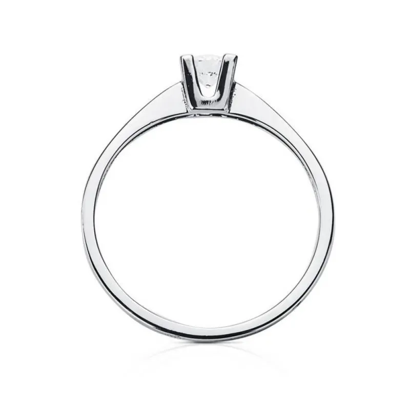 Solitario oro blanco 18k circonita [AB3060]
