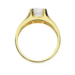 Solitario oro 18k circonita [AB3061]