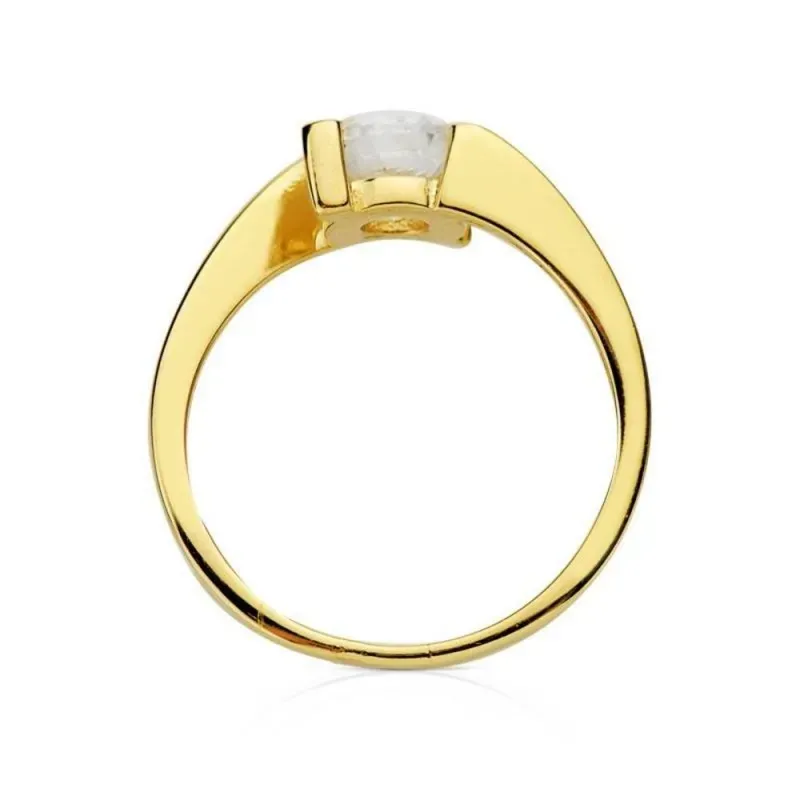 Solitario oro 18k circonita [AB3063]