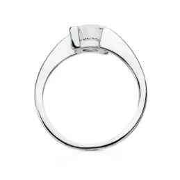 Solitario oro blanco 18k circonita [AB3064]