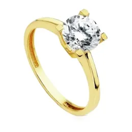 Solitario oro 18k circonita [AB3067]