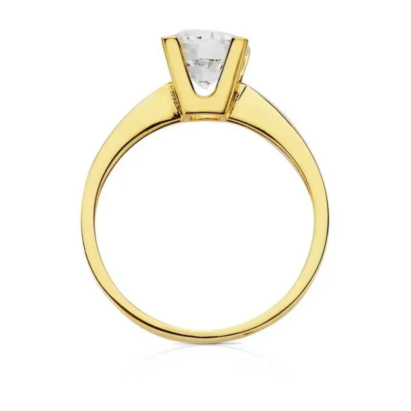 Solitario oro 18k circonita [AB3067]