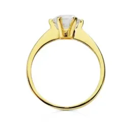Solitario oro 18k circonita [AB3069]