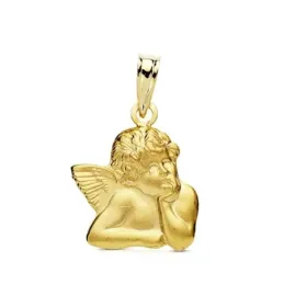 Colgante oro 9k bebé ángel 16mm. [AB3282]