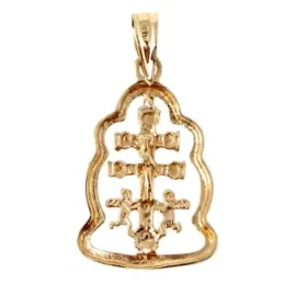 Cruz Caravaca oro 18k cerco 22 mm. [AB4928]